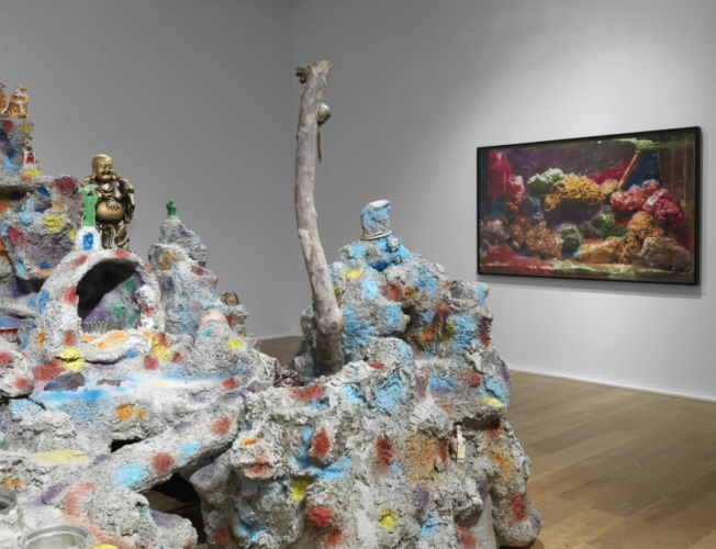 Installation View, Mike Kelley: Framed and Frame, Hauser & Wirth, London, United Kingdom, 2016.