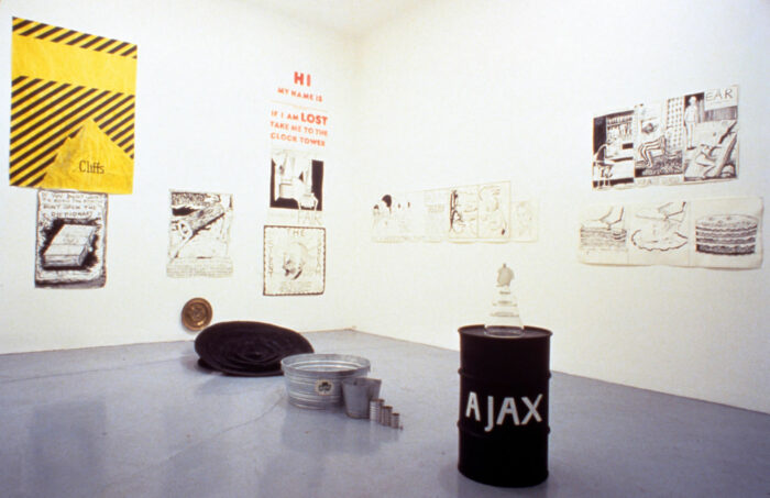 Installation view, Rosamund Felsen, Los Angeles, 1984.