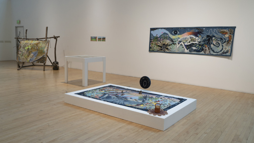 Installation view, Plein Air, Armory Center for the Arts, 2023.