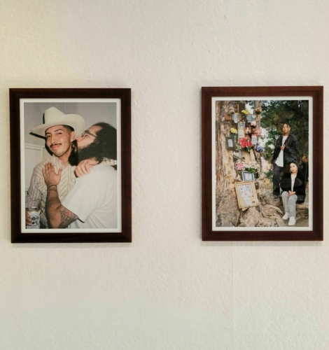 Catalina Bolivar, “James and Jonathan” (left), and “Julian and Melissa” (right), part of Future is Now at Avenue 50 Studio, February 25—March 25, 2023.