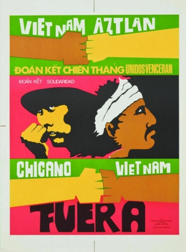 Malaquías Montoya, Chicano Vietnam Project Viet Nam Aztlan, 1973.