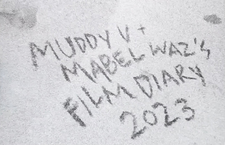 Film still, Lily Sarosi and Cheli Veloz’s Muddy Vee + Mabel Waz’s Film Diary, 2023.