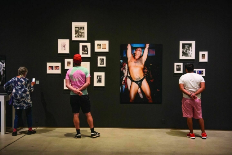Visitors at Queer Communion: Ron Athey, Institute of Contemporary Art, Los Angeles.